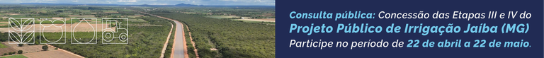 Consulta pública: Projeto Jaíba (MG)