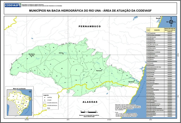 Mapa – Municípios na Bacia Hidrográfica do Rio Una.jpg