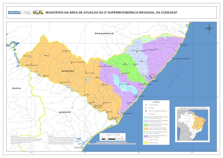 Mapa-Área de Atuação da Codevasf na 5ª SR-LEI_14053_01_2025