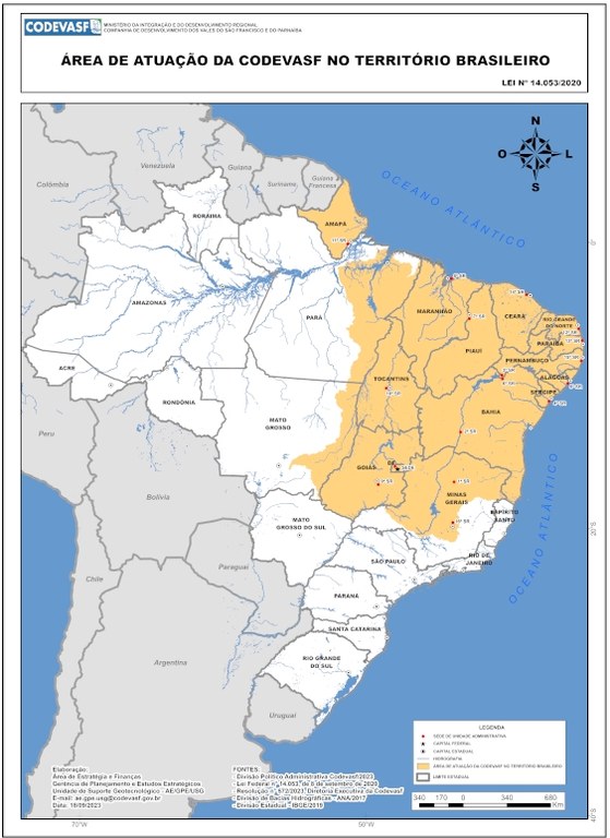 Mapa - Área de Atuação da Codevasf - LEI 14053/2020.jpg