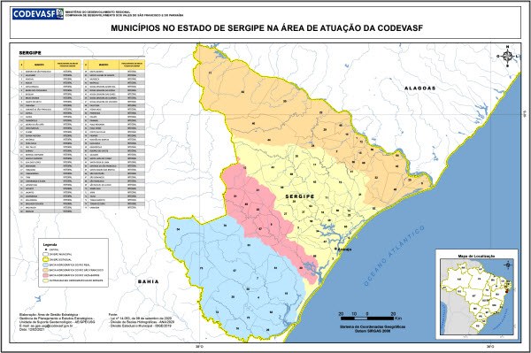 Mapa - Municípios no Estado de Sergipe na área de atuação da Codevasf.jpg