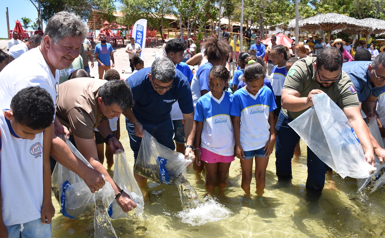 Peixamentos contribuem para desenvolvimento da Lagoa dos Tambaquis 1.JPG Peixamentos contribuem para desenvolvimento da Lagoa dos Tambaquis, em Sergipe