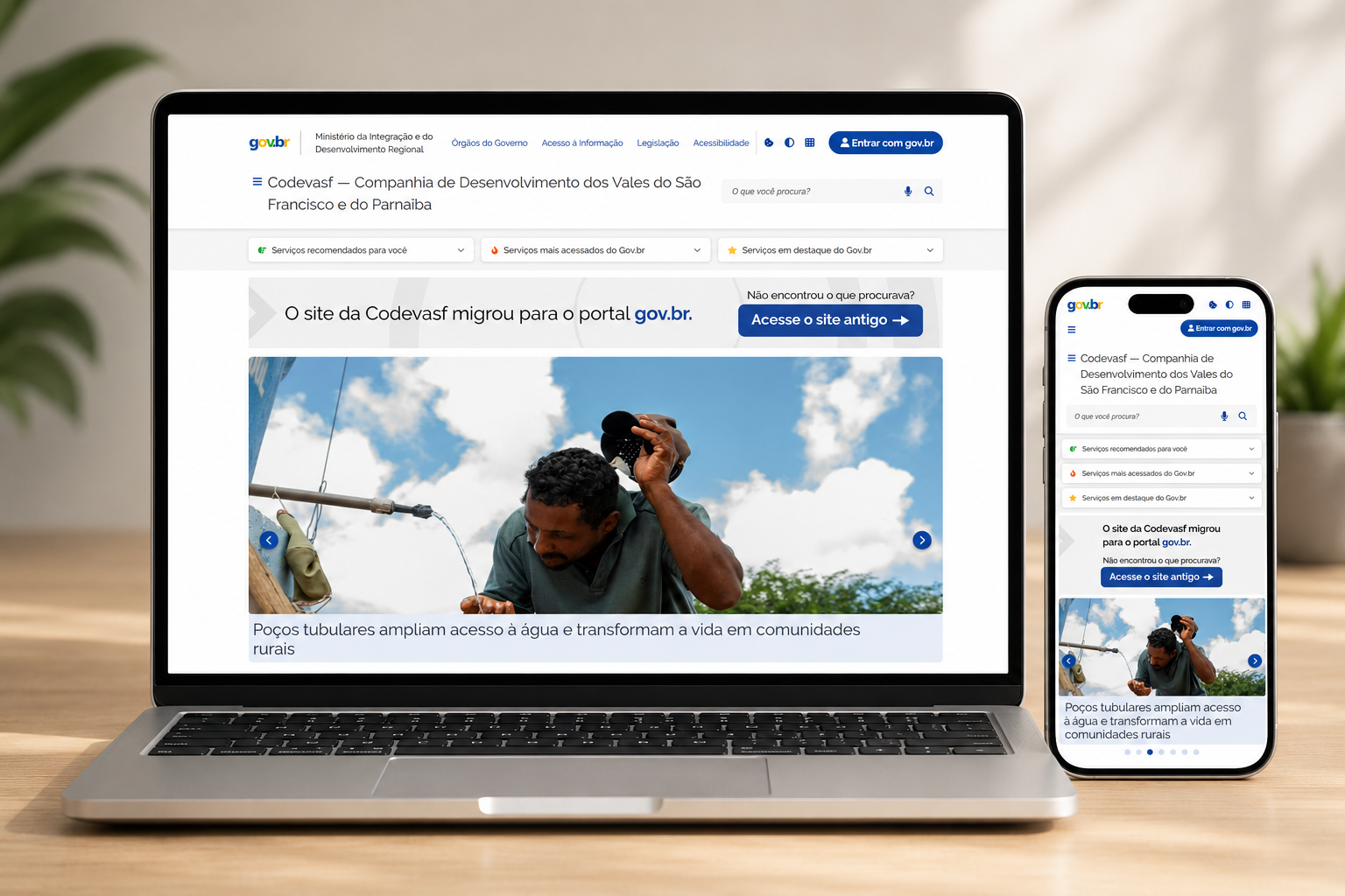 Site da Codevasf em notebook e celular.png