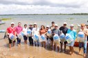 Autoridades no peixamento em Sergipe  nos festejos de Bom Jesus dos Navegantes